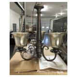 Blayne 3 Light Platinum Oak Chandelier