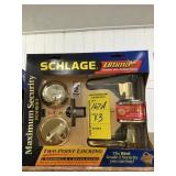 Schlage handle and deadbolt set x 3