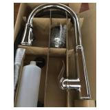 Single control kitchen faucet
