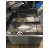 Kraus top mount double bowl sink
