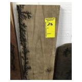 Decorative wood slab