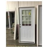 36" RH Nine Light Exterior Door