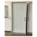 36" LH Exterior Six Panel Door