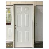 36" RH Exterior Six Panel Door