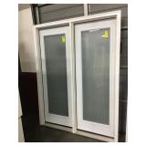 60" Exterior Double Door w/ Full View Glass