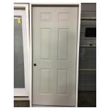 36" RH Exterior Six Panel Door