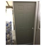 36" RH Exterior Six Panel Door