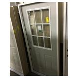 36" RH Exterior Nine Light Door