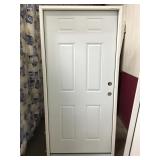 36" LH Exterior Six Panel Basement Door
