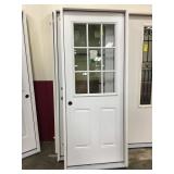 32" RH Exterior Nine Light Door