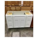 48" Shaker White Vanity