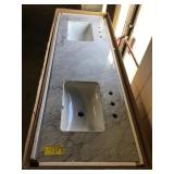 Double Bowl Sink and Vanity Top x 4 * Broken