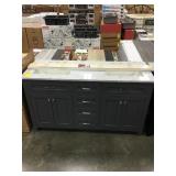 60" Double Bowl Vanity w/ Top