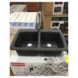 Black Graphite Composite Kitchen Sink