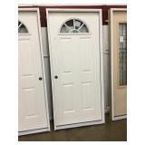 36' RH Fiberglass door with eyebrow