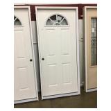 36" RH Fiberglass door with eyebrow