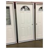 36" LH Fiberglass Eyebrow Entry door