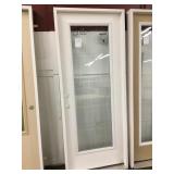 32' RH 15Lite Etched Glass Smooth Fiberglass door
