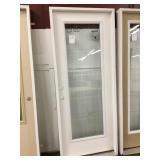 32" RH 15Lite Etched Glass Smooth Fiberglass door