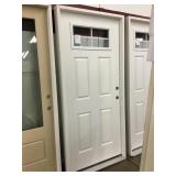 36" LH Smooth fiberglass door