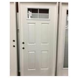 36' RH Smooth Fiberglass door