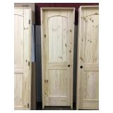 24' x 80' L.H Knotty Pine Arch Top Door