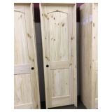 24' x 80' R.H Knotty Pine Arch Top Door