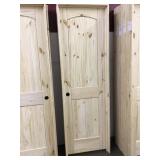 24" x 80" R.H Knotty Pine Arch Top Door