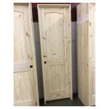 24" x 80" R.H Knotty Pine Arch Top Door