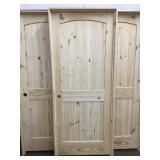 32" x 80" R.H Knotty Pine Arch Top Door