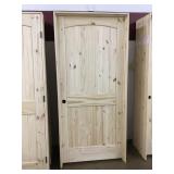 36" x 80" R.H Knotty Pine Arch Top Door