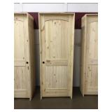 30" x 80" R.H Knotty Pine Arch Top Door