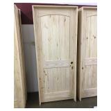 32' x 80' L.H Knotty Pine Arch Top Door