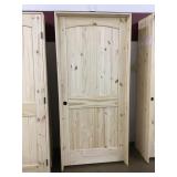36' x 80' R.H Knotty Pine Arch Top Door