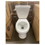 Gerber White Two Piece Elongated Toilet