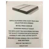 Serta California King Box Springs x2
