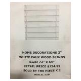 2in White Faux Wood Blinds