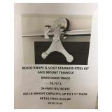 Face Mount Triangle Barn Door Track