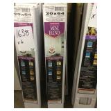 Vinyl Mini Blinds (20x64) x 6.