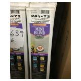Vinyl Mini Blinds (24.5x72) x 6.