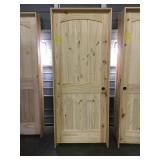 32" LH Interior Arch Top Pine Door