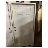 36in x 76in RH 6 panel steel door