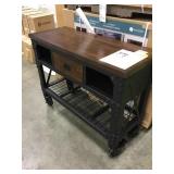 Industrial Metal & Wood Workbench