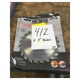 5" Carbide Tipped Saw Blades x5