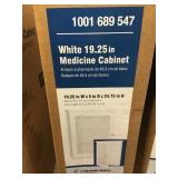 White medicine cabinet