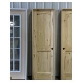 24' x 80' LH Knotty Pine Arch Top Door