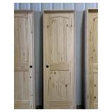 24' x 80' RH Knotty Pine Arch Top Door