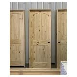 28' x 80' LH Knotty Pine Arch Top Door