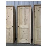 28' x 80' RH Knotty Pine Arch Top Door
