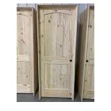 30' x 80' LH Knotty Pine Arch Top Door